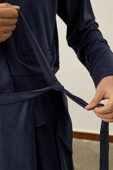 Chelsea Asimetrik Örme Rayon Etekli Takım LACİVERT