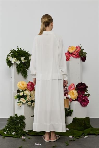 COSTA ETEKLİ TAKIM BEYAZ