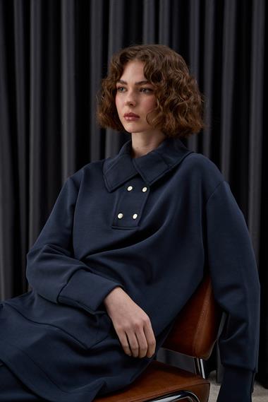 Dakota Kanguru Cepli Eşofman Pantolonlu Takım LACİVERT