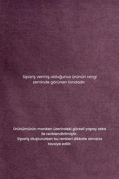 Daphne Şal Detaylı Lyocell Etekli Takım MÜRDÜM