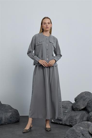 DAVIS ETEKLİ TAKIM GRİ