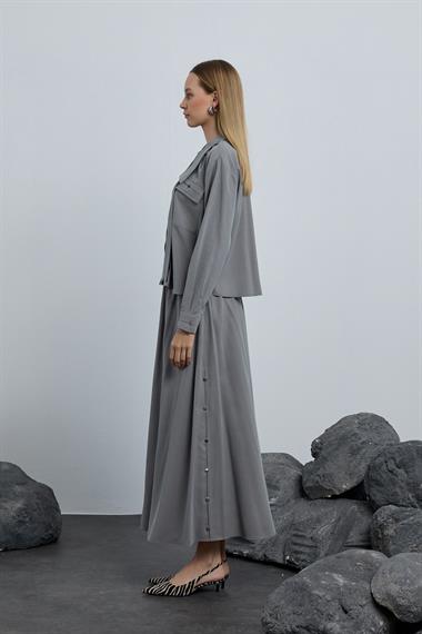 DAVIS ETEKLİ TAKIM GRİ