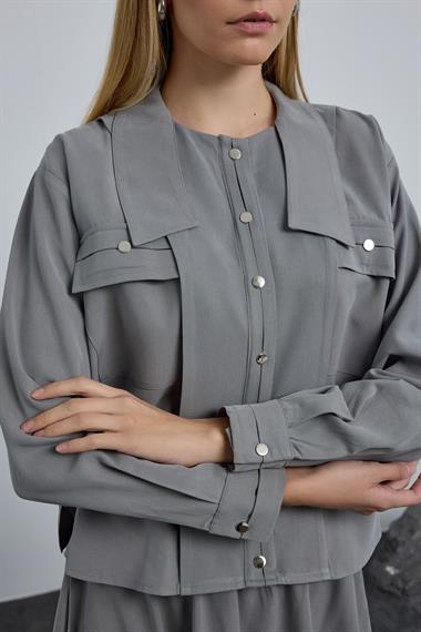 DAVIS ETEKLİ TAKIM GRİ