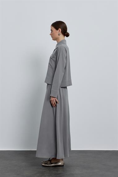 DOLLY ETEKLİ TAKIM GRİ