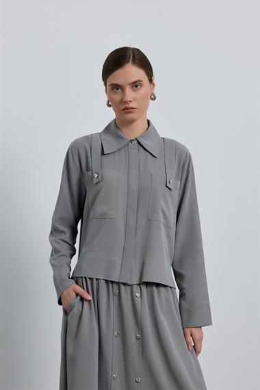 DOLLY ETEKLİ TAKIM GRİ