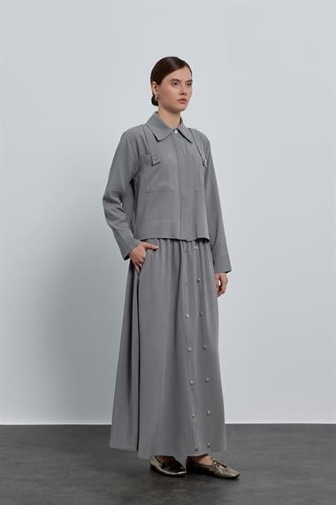 DOLLY ETEKLİ TAKIM GRİ