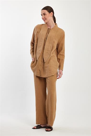 ELENA PANTOLONLU TAKIM KAHVERENGİ