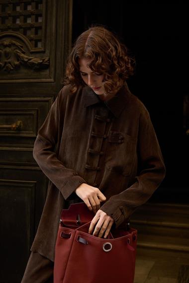 Emosh Britli Düğmeli Pantolonlu Takım KAHVERENGİ