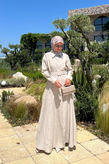 FRIDA ELBİSE NATURE