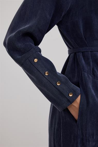 Gloria Geniş Manşetli Pantolonlu Takım LACİVERT