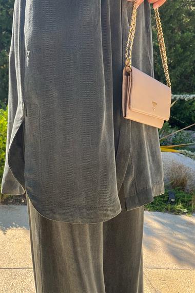 Gloria Geniş Manşetli Pantolonlu Takım HAKİ