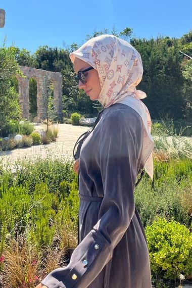 Gloria Geniş Manşetli Pantolonlu Takım KAHVERENGİ