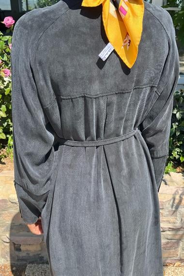 Gloria Geniş Manşetli Pantolonlu Takım SİYAH