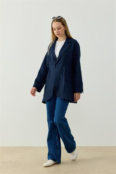 GRACE BLAZER CEKET LACİVERT