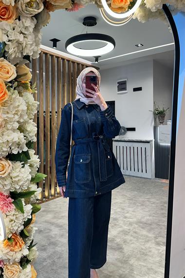 HAWANA PANTOLONLU TAKIM LACİVERT