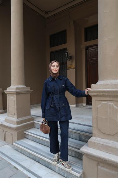 HAWANA PANTOLONLU TAKIM LACİVERT