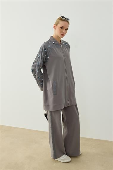 HELEN PANTOLONLU TAKIM GRİ