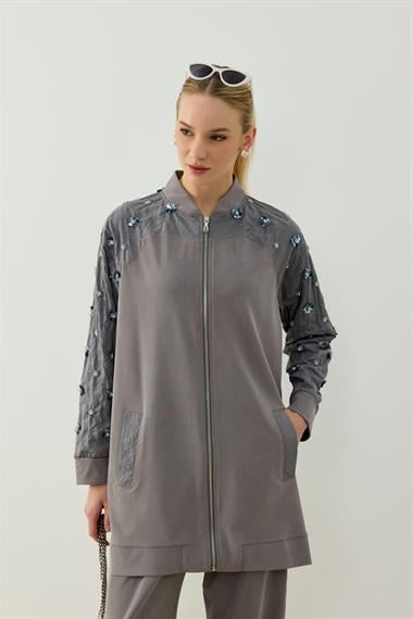 HELEN PANTOLONLU TAKIM GRİ