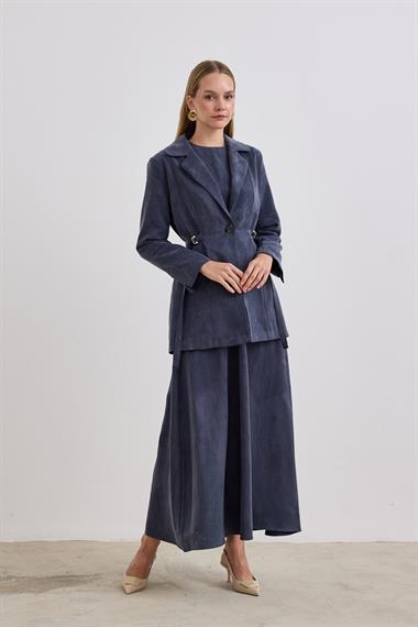 Ibıza Ceketli İçlik Elbiseli Takım LACİVERT