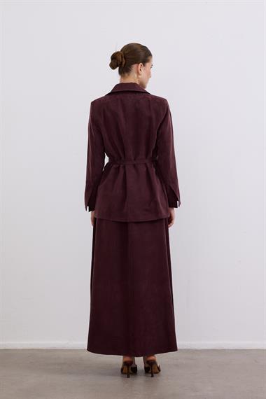 Ibıza Ceketli İçlik Elbiseli Takım MÜRDÜM