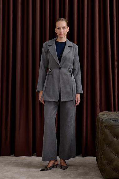 İbiza Ceketli Pantolonlu Takım GRİ