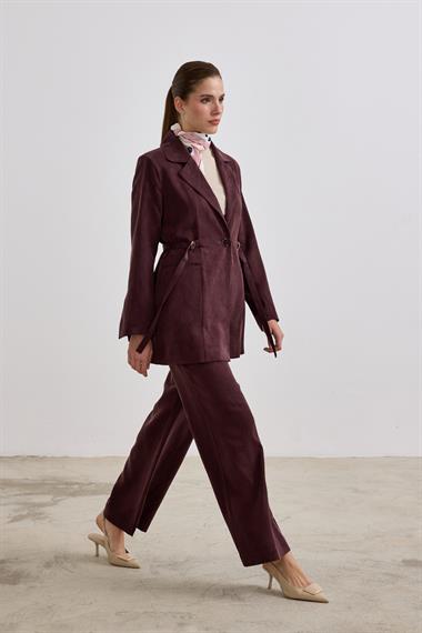 İbiza Ceketli Pantolonlu Takım MÜRDÜM