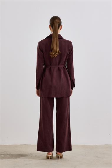 İbiza Ceketli Pantolonlu Takım MÜRDÜM