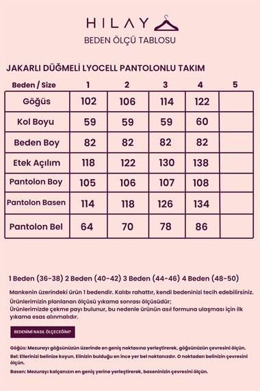 Jakarlı Düğmeli Lyocell Pantolonlu Takım SİYAH