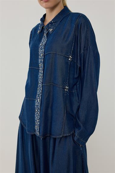 JANE ETEKLİ TAKIM LACİVERT