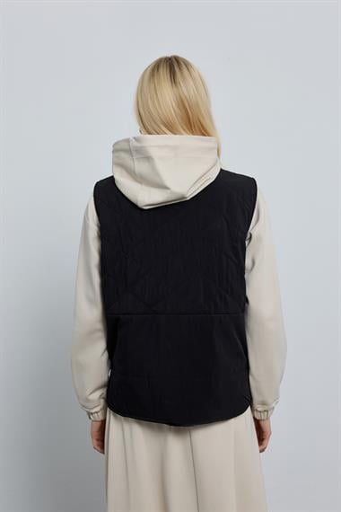 JEDAN ŞİŞME YELEK SİYAH