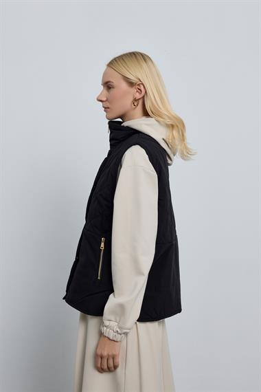 JEDAN ŞİŞME YELEK SİYAH