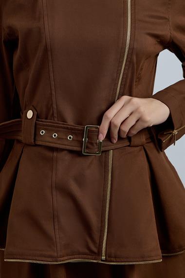 KANSAS ETEKLİ TAKIM KAHVERENGİ