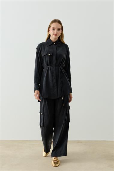 KOKI PANTOLONLU TAKIM SİYAH