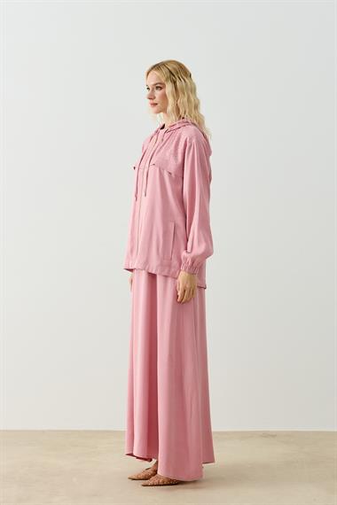 LAMIA ELBİSE TAKIM PUDRA