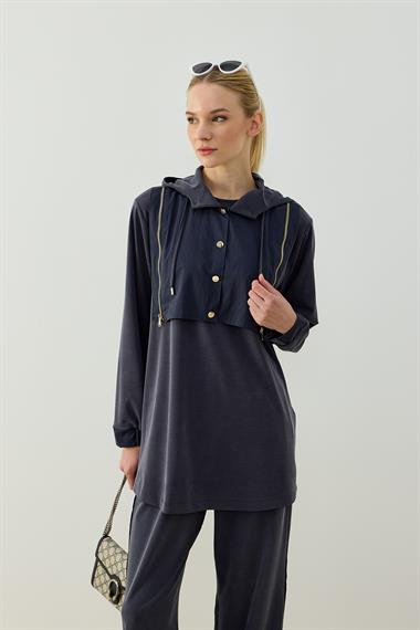 LATINA PANTOLONLU TAKIM LACİVERT