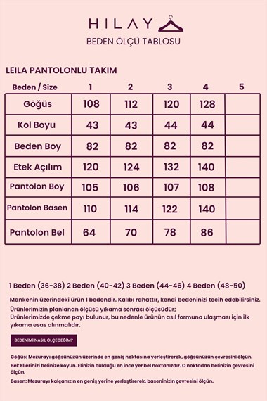 Leila Dikiş Detaylı Örme Rayon Pantolonlu Takım LACİVERT