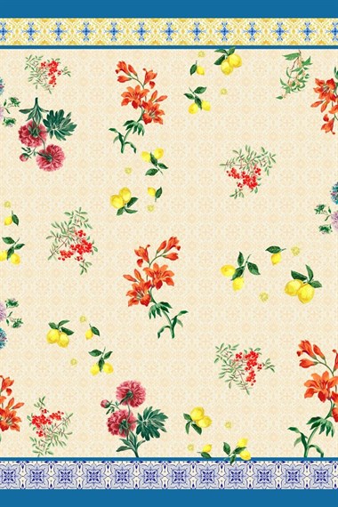 Limon Detaylı Omuz Şalı SARI