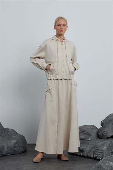 LISA ETEKLİ TAKIM BEJ