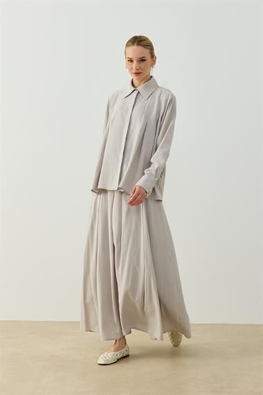 LIVA ETEKLİ TAKIM GRİ