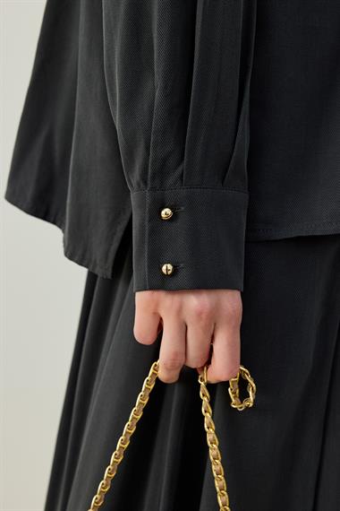 LIVA ETEKLİ TAKIM SİYAH