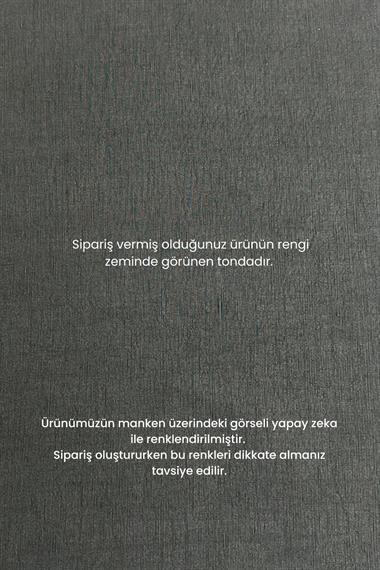 Mersi Yelekli Keten Lyocell İçlik Elbiseli Takım SİYAH