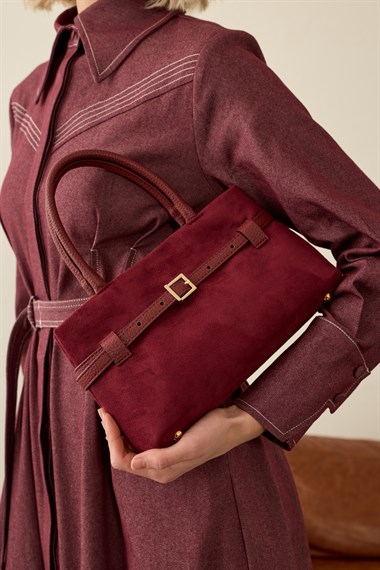 Mirea Süet Çanta BORDO