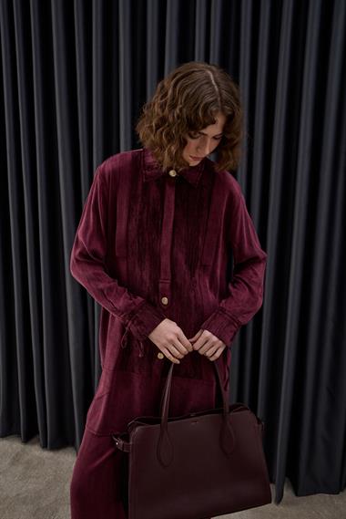 Misa Jakar Garnili Pantolonlu Takım MÜRDÜM