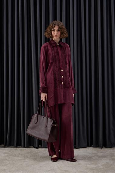 Misa Jakar Garnili Pantolonlu Takım MÜRDÜM