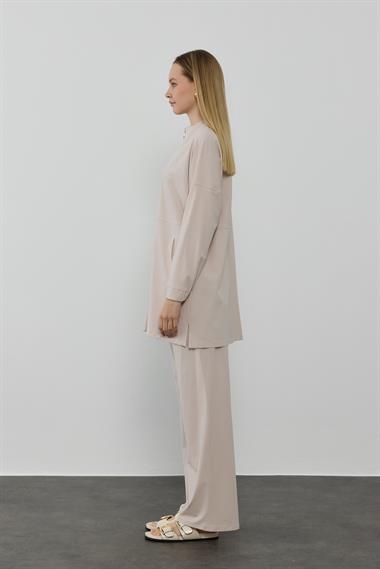 NEW LEILA PANTOLONLU TAKIM BEJ