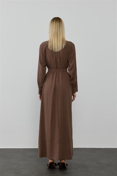 NEW LIZZY ELBİSE KAHVERENGİ