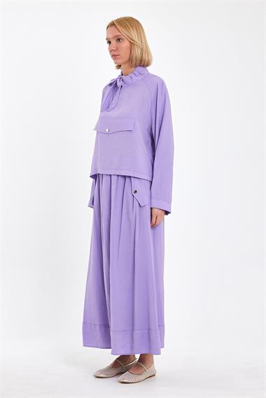 NEW MAYA ETEKLİ TAKIM LİLA