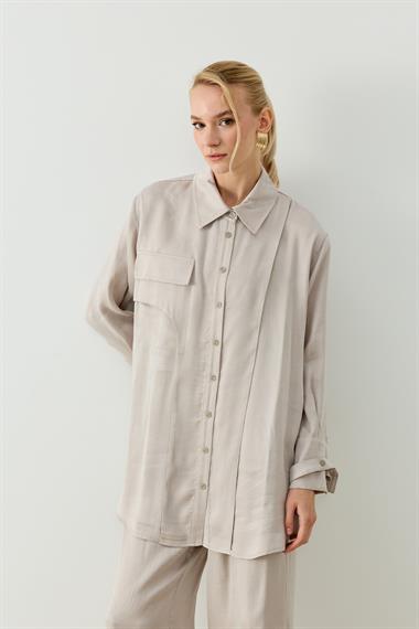 NEW MELINA PANTOLONLU TAKIM GRİ