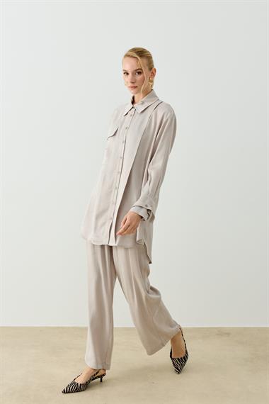 NEW MELINA PANTOLONLU TAKIM GRİ