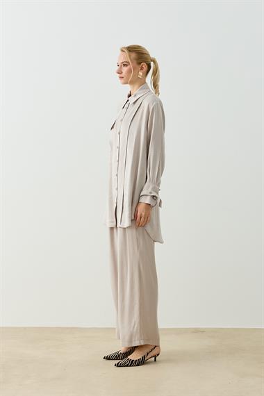 NEW MELINA PANTOLONLU TAKIM GRİ